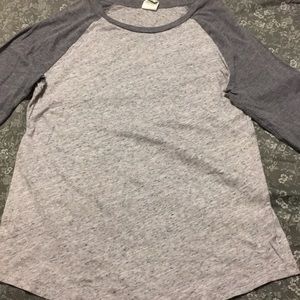 Pink marled gray baseball tee  ⚾️